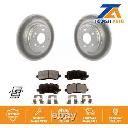 Rear Coated Disc Brake Rotors And Ceramic Pads Kit For 2017-2020 Acura MDX
