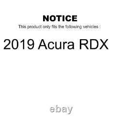 Rear Coated Disc Brake Rotors And Semi-Metallic Pads Kit For 2019 Acura RDX