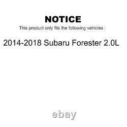 Rear Disc Brake Rotors And Ceramic Pads Kit For 2014-2018 Subaru Forester 2.0L