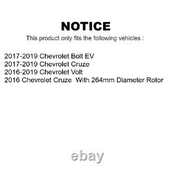 Rear Disc Brake Rotors And Ceramic Pads Kit For Chevrolet Cruze Volt Bolt EV EUV