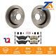 Rear Disc Brake Rotors And Ceramic Pads Kit For Ford F-150