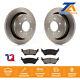 Rear Disc Brake Rotors And Ceramic Pads Kit For Ford F-150