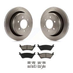 Rear Disc Brake Rotors And Ceramic Pads Kit For Ford F-150