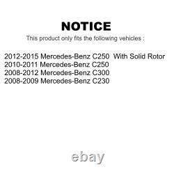 Rear Disc Brake Rotors And Ceramic Pads Kit For Mercedes-Benz C300 C250 C230