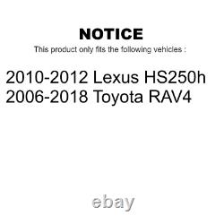 Rear Disc Brake Rotors And Ceramic Pads Kit For Toyota RAV4 Lexus HS250h