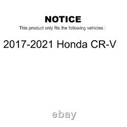 Rear Disc Brake Rotors And Semi-Metallic Pads Kit For 2017-2022 Honda CR-V