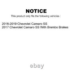 Rear Disc Brake Rotors And Semi-Metallic Pads Kit For Chevrolet Camaro SS