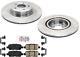 Rear Disc Brake Rotors & Brake Pad Set For 22-23 Infiniti Qx60 Nissan Pathfinder