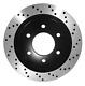 Rear Drill Brake Rotors Ceramic Pads Fit 02-06 Chevrolet Suburban 1500 4wd