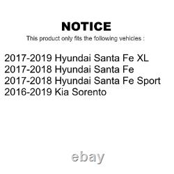 Rear Drill Slot Brake Rotors Ceramic Pad Kit For Kia Sorento Hyundai Santa Fe XL
