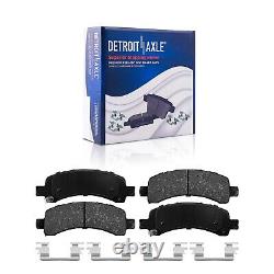 Rear Drilled Brake Rotors Brake Pads for Chevrolet GMC Express Savana 2500 3500