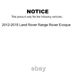Rear Drilled Slot Brake Rotors Semi-Metallic Pad Kit For Land Rover Range Evoque