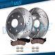 Rear Drilled Slotted Brake Rotors Brake Pads Kit For 2015 2016 2017 Ford F-150