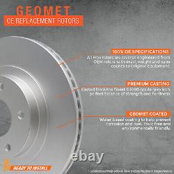 Rear Max Brakes Geomet OE Rotors with Carbon Ceramic Pads KT090262