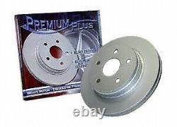 Rear Set Premium Plus Coated Disc Brake Rotors PP55075