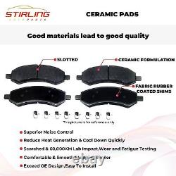 Stirling Rear Brake Rotors Ceramic Pads Kit for Porsche Cayenne 20112018