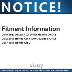 10pc Disques de Frein Avant et Arrière Percés + Plaquettes de Frein en Céramique pour Honda CR-V Acura RDX