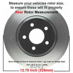 12.8 (325mm) Disques de frein ARRIÈRE + Plaquettes de frein pour Chevy Trailblazer SSR GMC Envoy