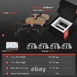 6 disques de frein arrière percés et plaquettes de frein en céramique pour BMW F10 528i 535i xDrive