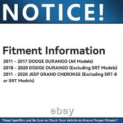 Disques de frein arrière de 12,99 pouces et plaquettes de frein en céramique pour Dodge Durango Grand Cherokee