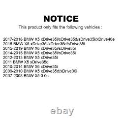 Disques de frein arrière rainurés percés revêtus et kit de plaquettes céramiques pour BMW X5 X6