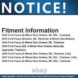 Disques de frein avant et arrière et kit de plaquettes de frein en céramique pour Ford Focus 2012 2013 2014-18