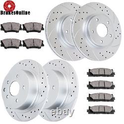 Disques de frein avant et arrière et kit de plaquettes de frein pour Nissan Altima 2013-2017 Freins