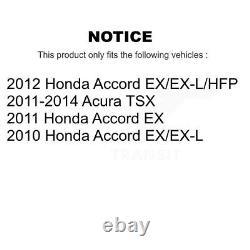 Disques de frein avant et arrière et kit de plaquettes en céramique pour Honda Accord Acura TSX