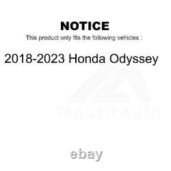 Disques de frein avant et arrière et kit de plaquettes en céramique pour Honda Odyssey 2018-2023.