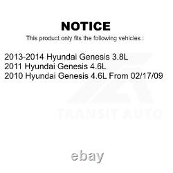 Disques de frein avant et arrière et kit de plaquettes en céramique pour Hyundai Genesis