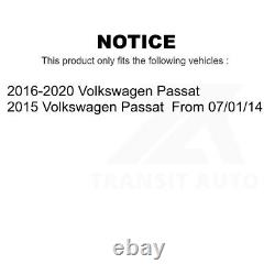 Disques de frein avant et arrière et kit de plaquettes en céramique pour Volkswagen Passat