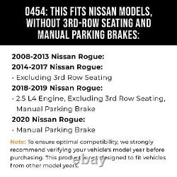 Disques de frein avant et arrière + plaquettes céramiques pour Nissan Rogue Sport 2008-2020