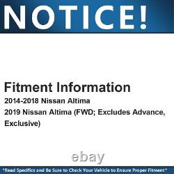 Disques de frein avant et arrière + plaquettes de frein pour Nissan Altima 2014 2015 2016 2017-2019