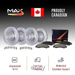 Disques de frein avant et arrière + plaquettes en céramique pour Dodge Grand Caravan Town & Country