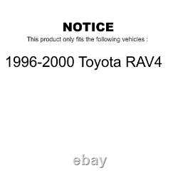 Disques de frein avant et arrière, plaquettes semi-métalliques et kit de tambour (7 pièces) pour Toyota RAV4 96-00