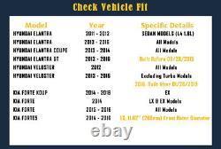 Disques de frein avant et arrière pour Hyundai Elantra Kia Forte rainurés et percés