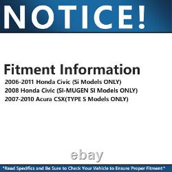 Disques de frein percés avant de 300 mm et arrière de 260 mm avec plaquettes de frein pour Honda Civic Si Acura CSX