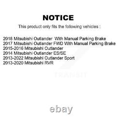 Disques de frein, plaquettes semi-métalliques avant et arrière pour kit Mitsubishi Outlander Sport RVR