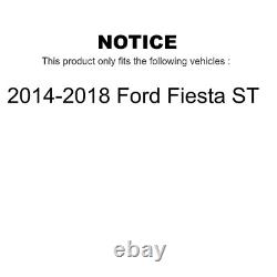 Ensemble de disques de frein avant et arrière revêtus de céramique avec plaquettes pour Ford Fiesta ST 2014-2018.