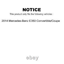 Kit D'étagères En Céramique De Freins Arrière Avant Pour Mercedes-benz E350 Coupe Convertible