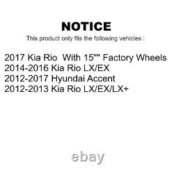 Kit De Freins À Disque Arrière Avant Et Coussinets En Céramique Pour Hyundai Accent Kia Rio