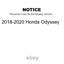 Kit De Rotors De Frein Et De Coussinets En Céramique Pour Honda Odyssey 2018-2020