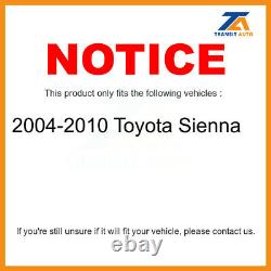 Kit Semi-métallique Et Drum Pour Rotors De Frein Arrière Avant Pour Toyota Sienna 2004-2010