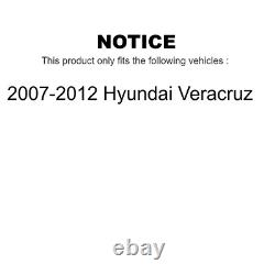Kit de disques de frein arrière et plaquettes en céramique pour Hyundai Veracruz de 2007 à 2012, compatible.