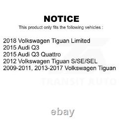 Kit de disques de frein avant arrière à rainure de perçage et plaquettes en céramique pour Volkswagen Tiguan Audi Q3