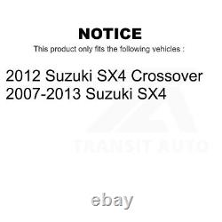 Kit de disques de frein avant et arrière avec plaquettes en céramique pour Suzuki SX4 Crossover