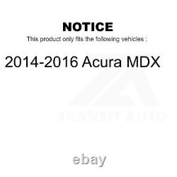 Kit de disques de frein avant et arrière et de plaquettes en céramique pour Acura MDX 2014-2016.