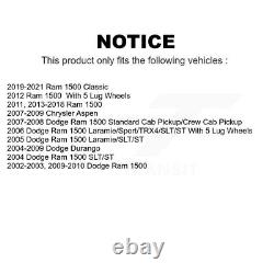 Paire de disques de frein arrière pour Ram 1500 Dodge Durango Classic Chrysler Aspen