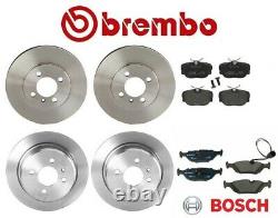 Pour Bmw E30 Série 3 Kit De Frein Arrière Disques Rotors Et Pads Brembo / Bosch