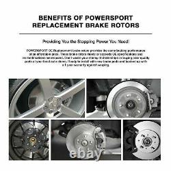 Powersport Rear Blank Rotors + Céramique Plaquettes De Frein Blbr. 31079.02